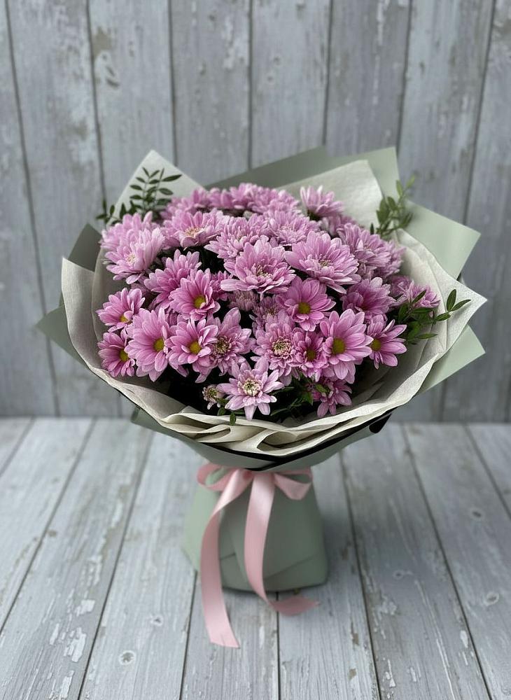 Букет цветов из: Хризантемы в Урожайном