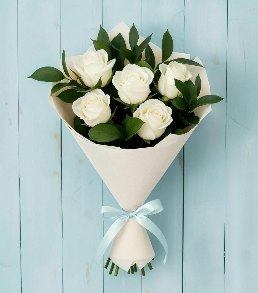 Букет цветов из: Розы в Урожайном