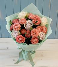 Букет цветов из:  Розы в Урожайном