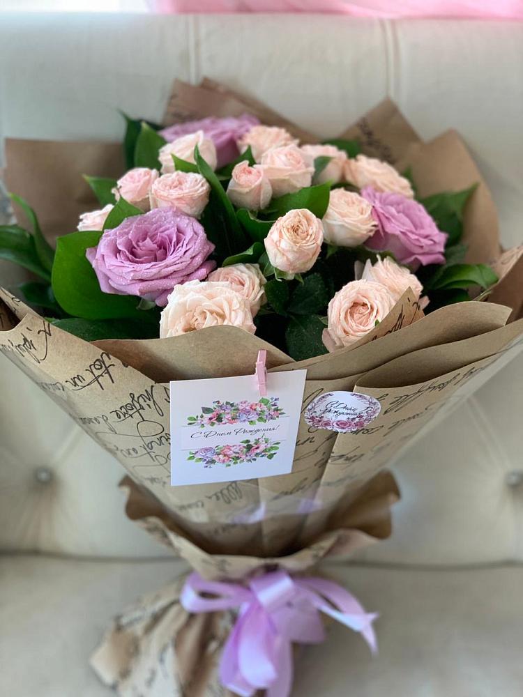 Букет цветов из: Розы в Урожайном