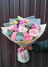 Букет цветов из:  Розы и Гвоздики #REPLACE_PRED# Урожайном
