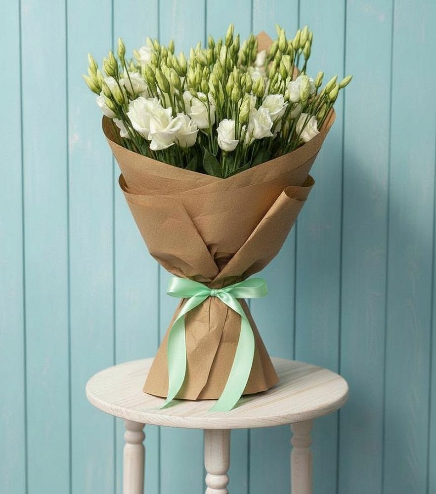 Букет цветов из: Лизиантусы в Урожайном