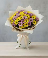 Букет цветов из:  Хризантемы в Урожайном