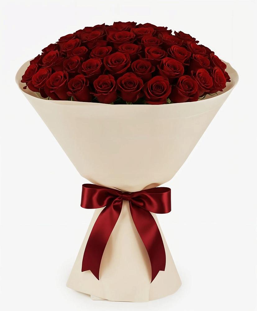 Букет 101 Бордовая роза Блэк Бакарра в Урожайном