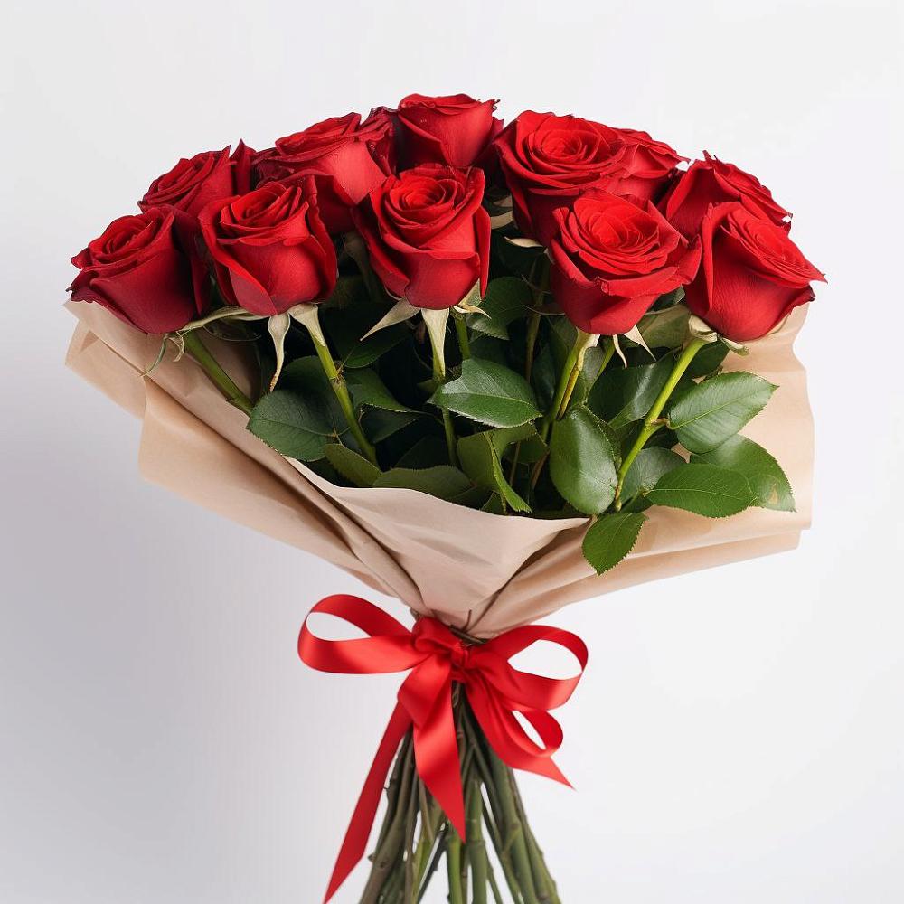 Букет 11 Красных роз Эдлесс Лав в Урожайном